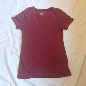 Maroon VNeck